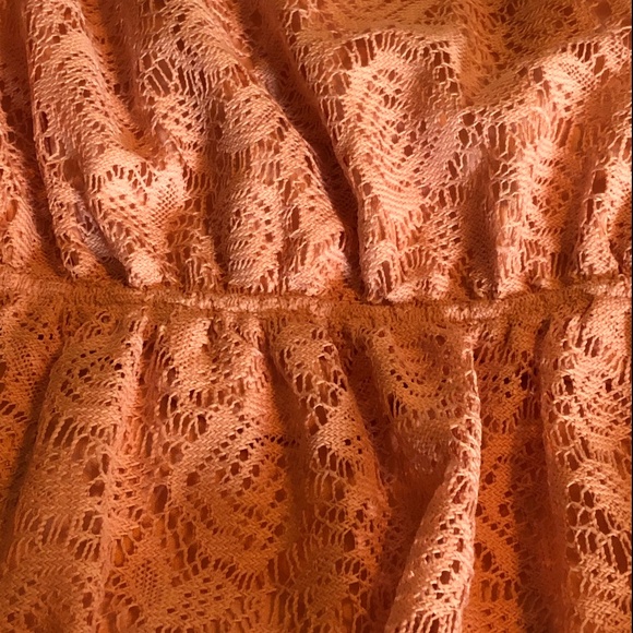stitchBtween Sleeveless Salmon Color Crochet Dress - Picture 4 of 7